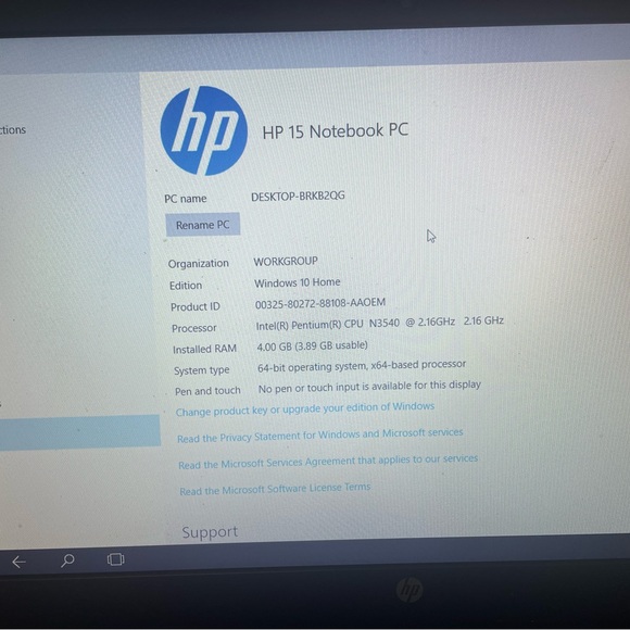 HP 15 Notebook Laptop - Picture 3 of 5